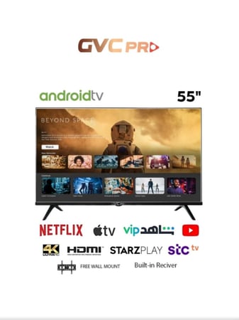 شاشة سمارت دقة عالية 4K اندرويد 55 بوصة - LD-55TVUS