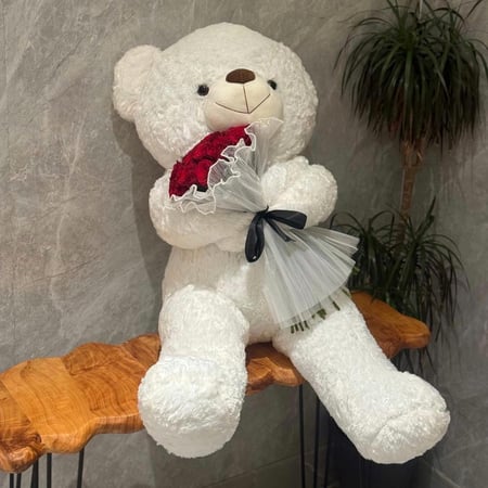 باقه ورد مع دبدوب