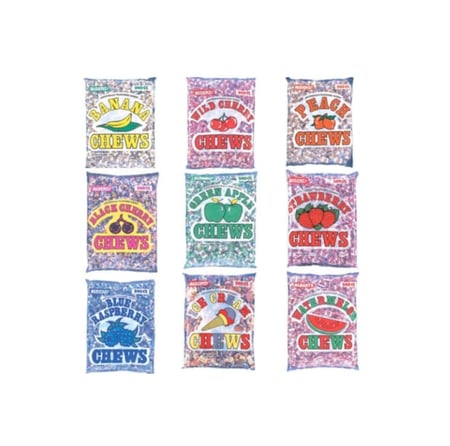 ألبرتز - حلاوة مضغ بنكهة متنوعة - حبتين / مجموعة