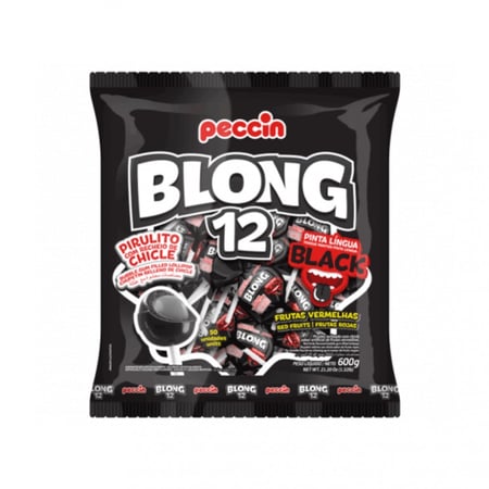 بيسين بلونج - حلاوة مصاص محشوة علكة بطعم الفواكة الحمراء - 17 جرام - (بالحبة)