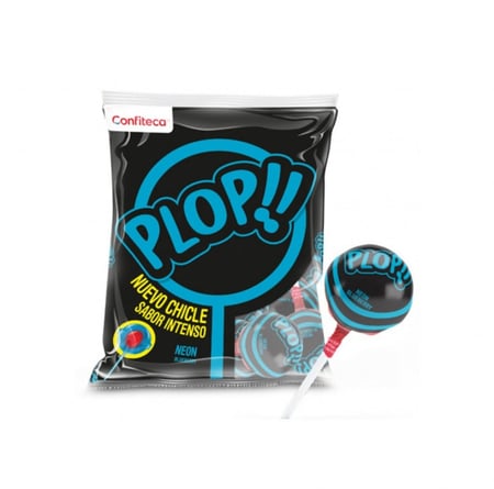 بلوب - حلاوة مصاص بلاك حامض محشية لبان - 18 جرام - (بالحبة)