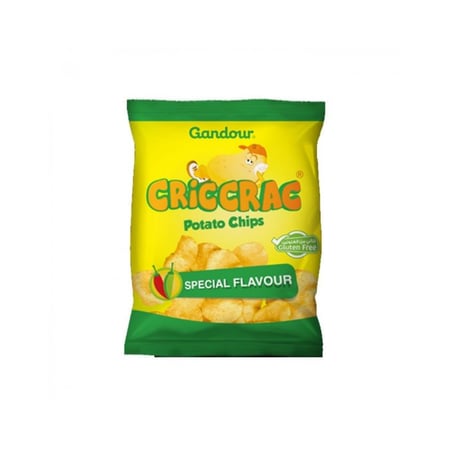 غندور - كريك كراك شيبس رقائق البطاطس بنكهة خاصة - 12 جرام