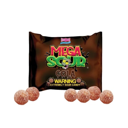 ميجا ساور فروت كاندي حلاوة الزومبي بنكهات مختلفة (أحمض حلاوة - تحدي التيك توك) - 104 جرام - حبة / مجموعة