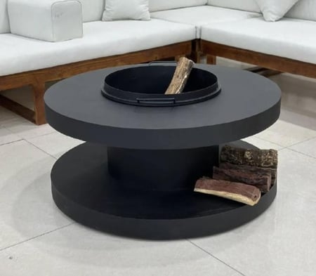 منقل شوي دائري لون اسود