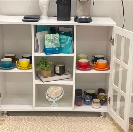 ركن قهوه أبيض