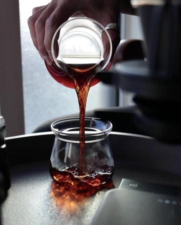 كوب زجاجي بتصميم انيق 150ml