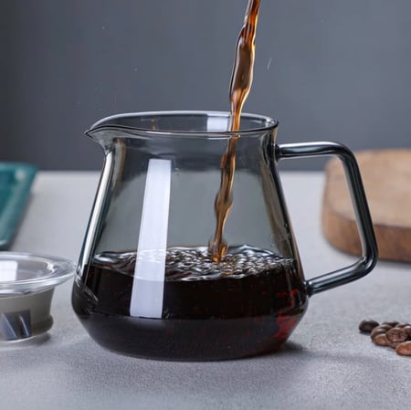 Coffee Server -600ml | سيرفر اللون الأسود الشفاف