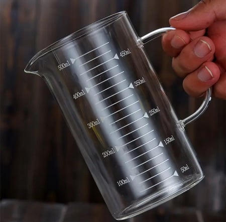 سيرفر زجاج شفاف 350ml