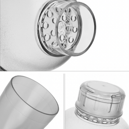 شيكر بلاستيك شفاف سعة 530ml