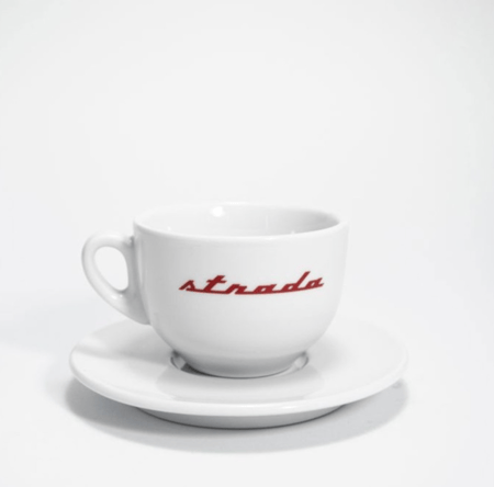 كوب كابتشينو  strada لامرزوكو ابيض