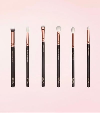 زويفا طقم من 12 فرشاة للعيون بني