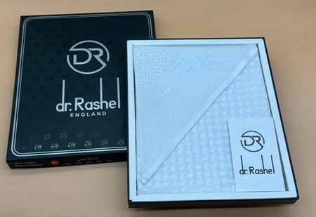 شماغ ابيض DR.RASHEL انجليزي