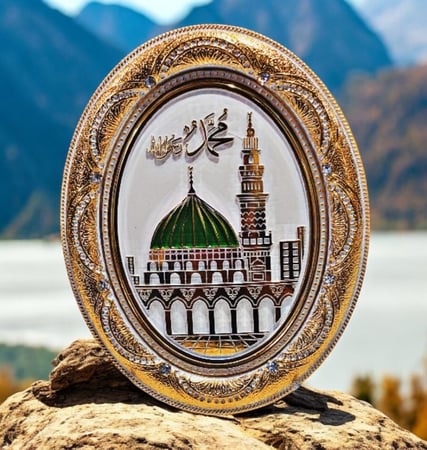 برواز - برواز بتصميم الروضة الشريفة  Frame - Frame with the design of the Holy Shrine, price 15 riyals
