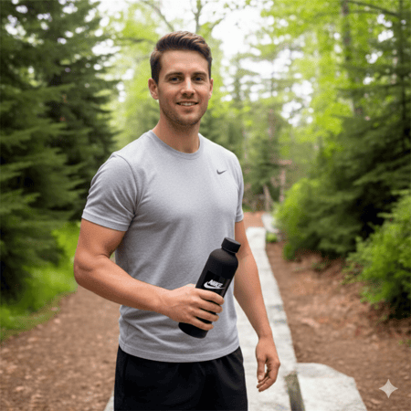 قارورة من الفولاذ المقاوم للصدأ ( شعار  نايك )