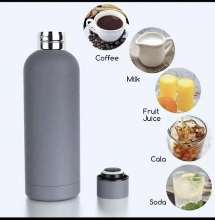 قارورة من الفولاذ المقاوم للصدأ ( شعار بلايستيشن ) اللون الأبيض