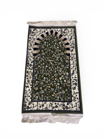 سجادة - سجادة صلاة بتصميم الروضة الشريفة  Rug - Prayer Rug with the design of the Holy Shrine, price