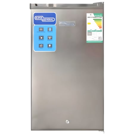 ثلاجة سوبر جنرال 3.28 قدم سلفر – موديل KSGR132 | أناقة مدمجة بإضاءة LED