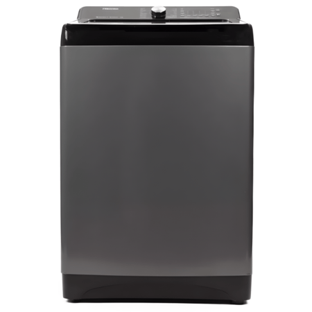 غسالة هايسنس أوتوماتيك تعبئة علوية 15 كجم – رمادي متين وأداء عملي – موديل WT15RB