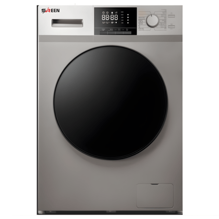 غسالة سرين أمامية 10/7 كجم – غسيل وتجفيف حراري بتصميم سلفر عصري