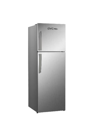 ثلاجة GVC PRO بابين 333 لتر (11.7 قدم) سلفر موفرة للطاقة وقفل أمان – GVRF-650S