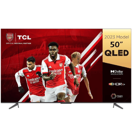 شاشة تي سي إل 50 بوصة 4K سمارت QLED – ألوان زاهية وتجربة مشاهدة سينمائية