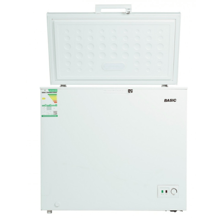 فريزر بيسك أرضي 200 لتر – سعة كبيرة مع تصميم عملي لتخزين فعال.