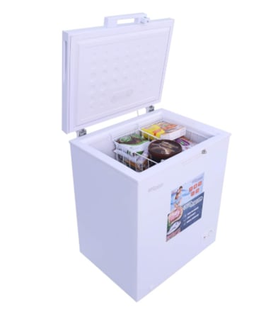 فريزر سوبر جنرال أفقي KSGF222HM – 145 لتر أبيض موفر للطاقة