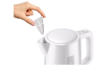 غلاية ماء Philips 1.7 لتر 2200 واط – أبيض أنيق لغلي سريع