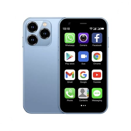 ميني ايفون ازرق برو mini iPhone blue pro