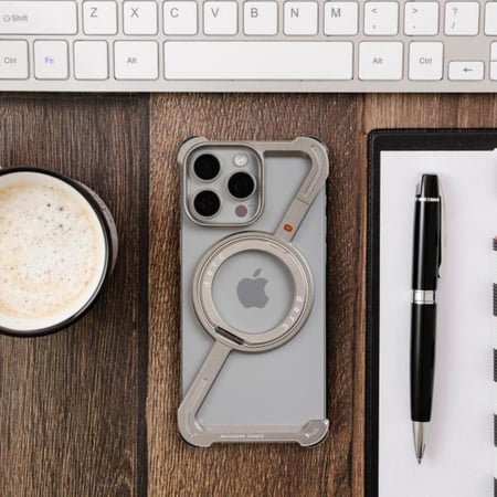 دارك - جراب Z مدعم من الجوانب بستاند ماق سيف لون تيتانيوم