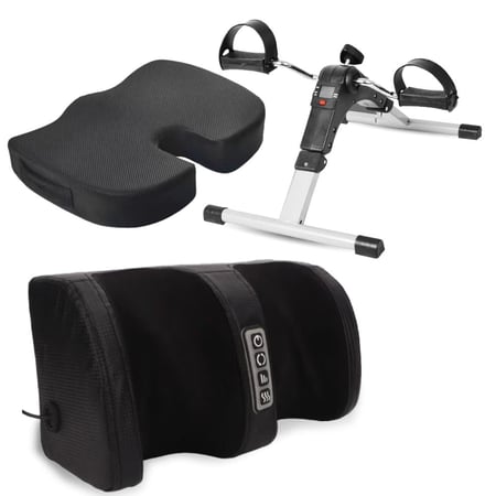جهاز مساج القدمين + جهاز تمارين الارجل والذراعين + وسادة مقعد