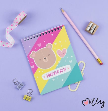 دفتر سلك ملاحظات busy