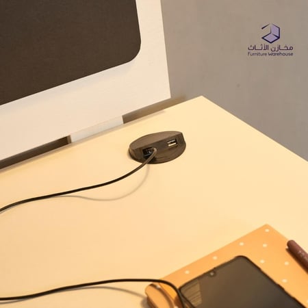 مكتب دراسي منزلي خشبي (مجموعة آنجي)