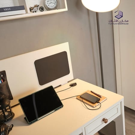 مكتب دراسي منزلي خشبي (مجموعة آنجي)