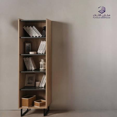رفوف مكتبة  أنيقة  (مجموعة نيوم)