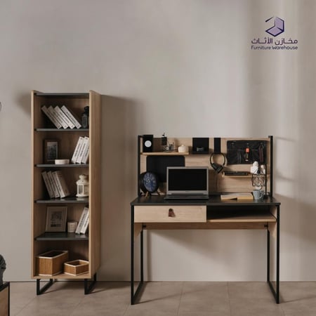 رفوف مكتبة  أنيقة  (مجموعة نيوم)
