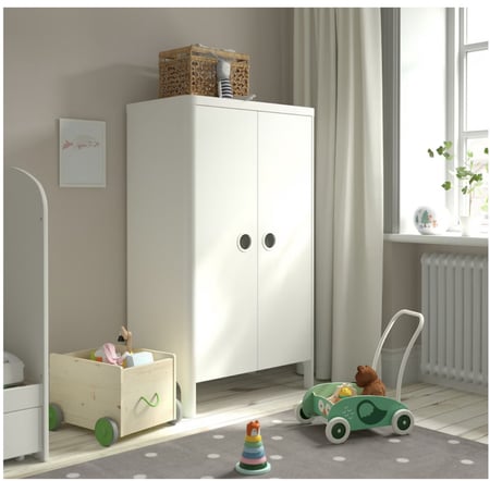 دولاب ملابس اطفال ابيض