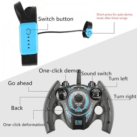 سيارة لاسلكية بريمونت وساعة للتحكم بالايمائات شحن USB