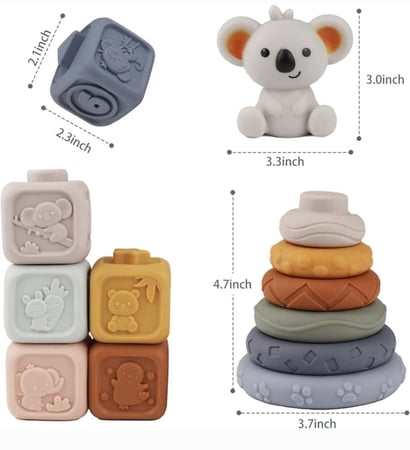 لعبة الرضع مكعبات + هرم