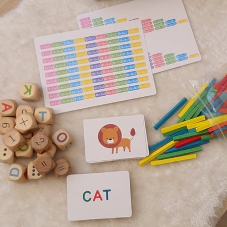 لعبة تعلم الحروف والحساب