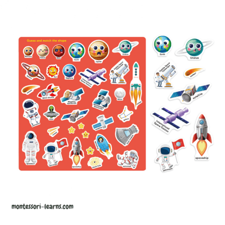 كتاب ملصقات المشاهد ( الفضاء)