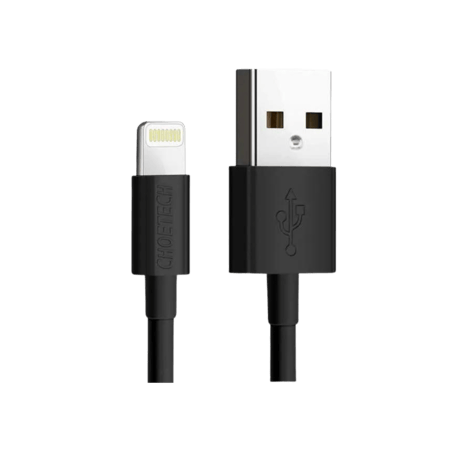 Choetech - كيبل شحن من يو اس بي الى لايتننق 1.2 متر - أسود