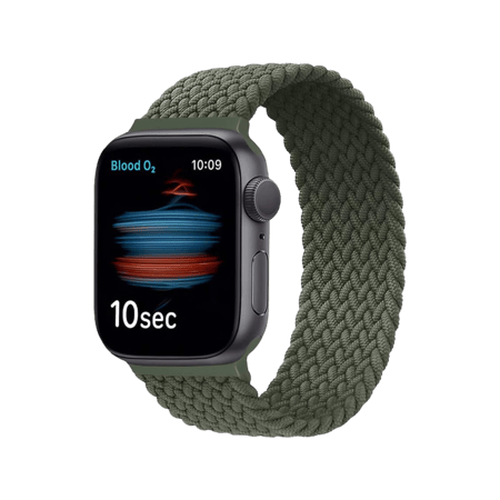 PROMATE - سوار حلقي مظفر لساعة ابل مقاس 45 مم (XL) - أخضر