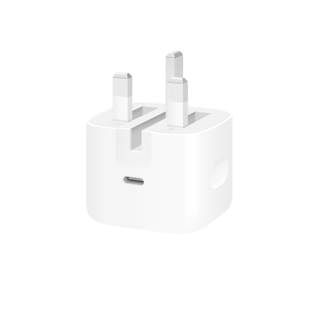 APPLE - شاحن جداري بمنفذ تايب سي بقوة 40 - 60 واط - أبيض