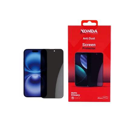 Xonda - حماية شاشة زجاجية للايفون 17 - خصوصية + مطفي