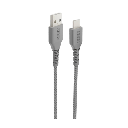 iGREY - كيبل شحن من يو اس بي إلى تايب سي بطول 1 متر - رمادي