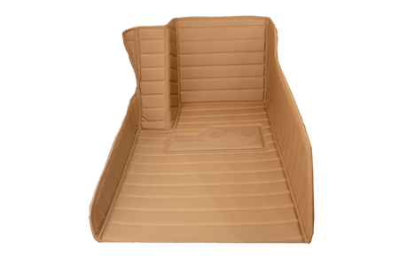 ارضيات جلد فاخرة تطريز مستطيل