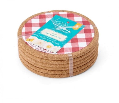 قاعدة أكواب فلين 6 قطع