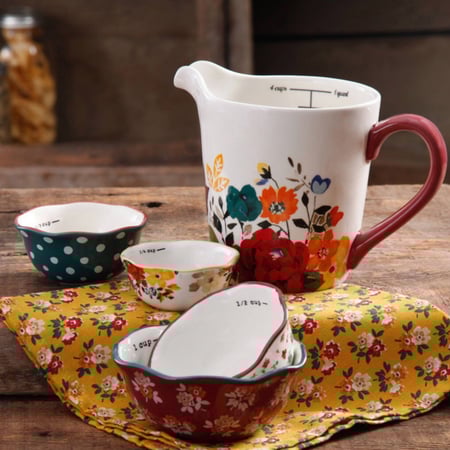 طقم اكواب قياس سيراميك  5 قطع