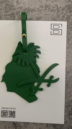 10 قطع تعليقة سيقين ونخلة مع خريطة ( بدون اسم )